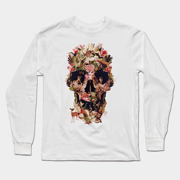 Jungle Skull Long Sleeve T-Shirt by aligulec